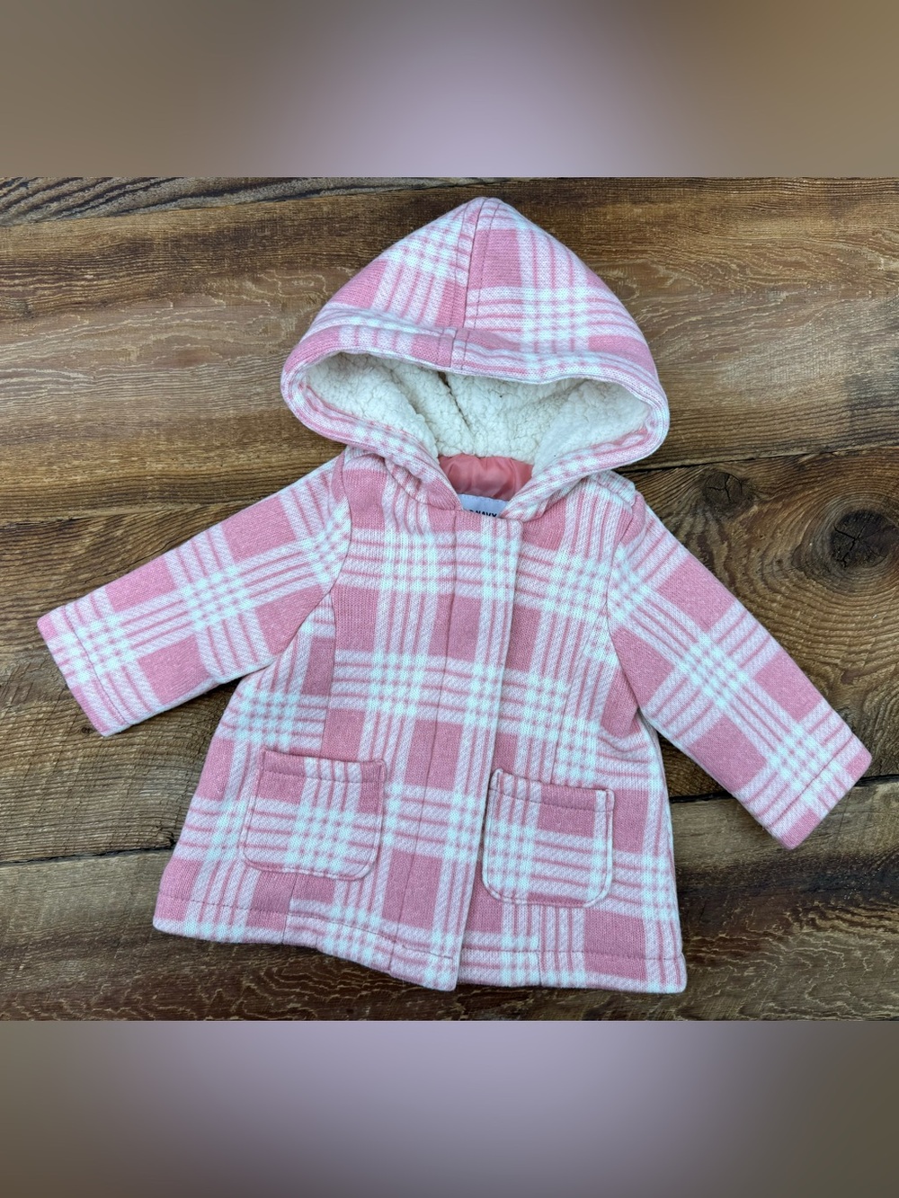 Girls Old Navy 3-6M Plaid Jacket